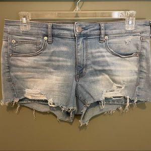 AE Distressed Denim Shorts